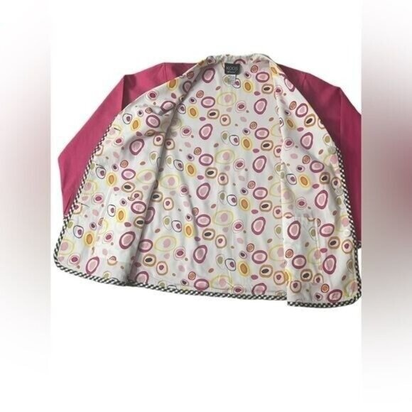 Koos Of Course Reversible Pink Print Jacket Blazer Plus Size 1X EUC - Picture 4 of 4